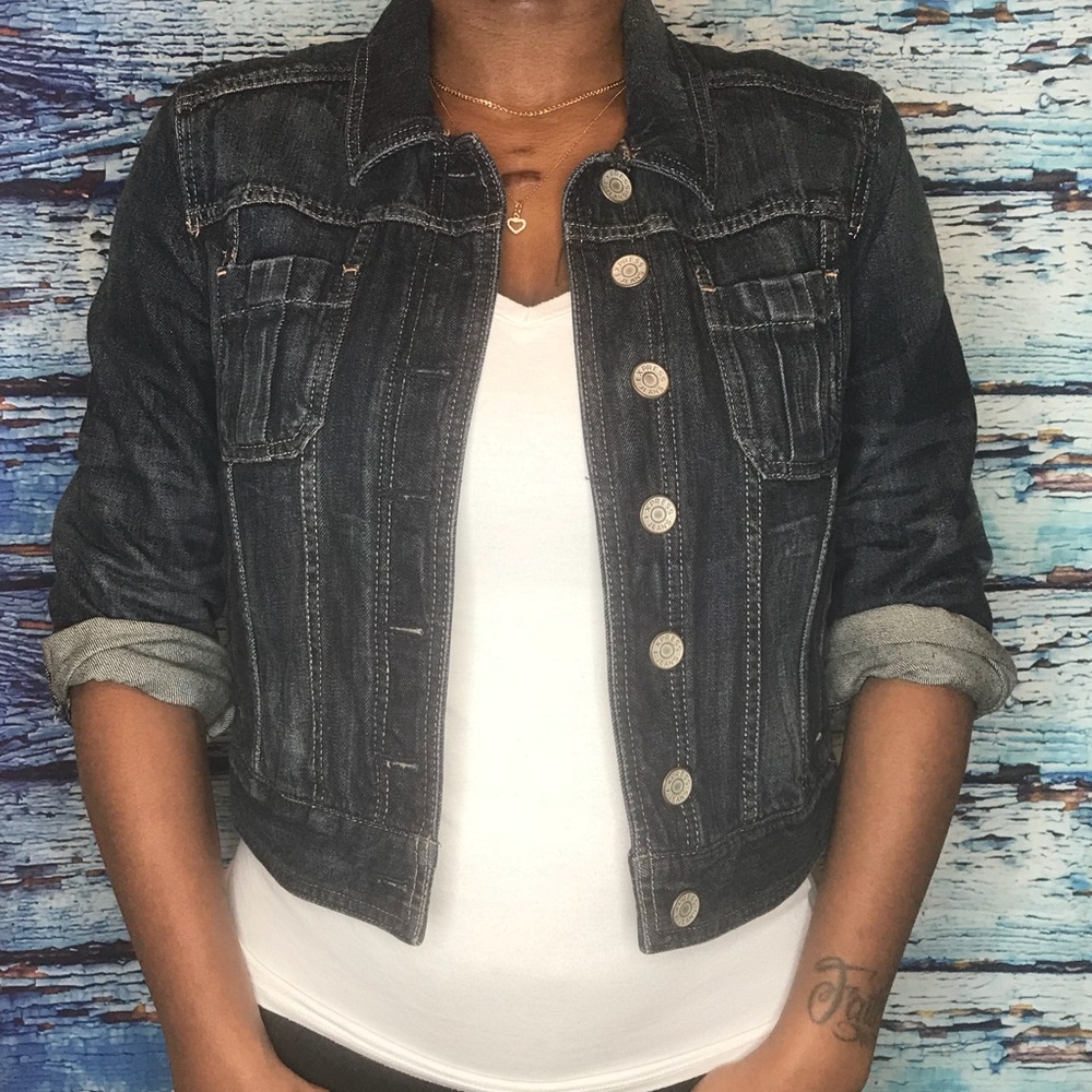 Express Dark Denim Jacket